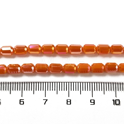 Electroplate Glass Beads Strands EGLA-D031-01N-1