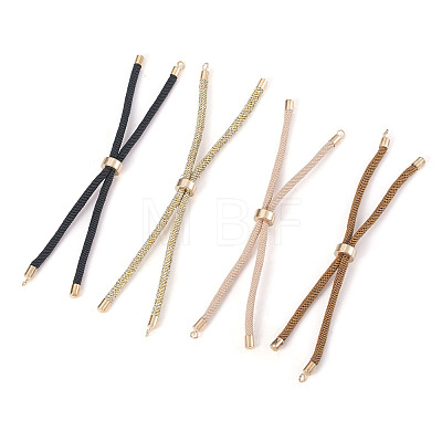 4Pcs 4Colors Polyester Cord Bracelet Making MAK-TA0001-43-1