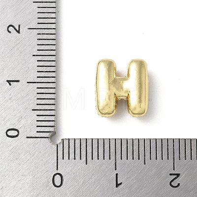 Brass Micro Pave Cubic Zirconia Beads KK-P290-61G-H-1