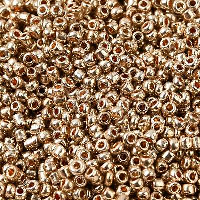 12/0 Electroplate Glass Seed Beads SEED-Q003-01-1