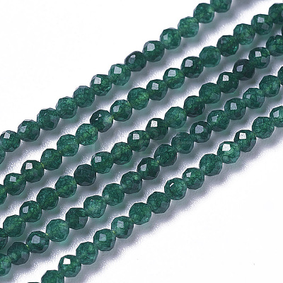Natural Green Jade Beads Strands X-G-F596-46D-3mm-1