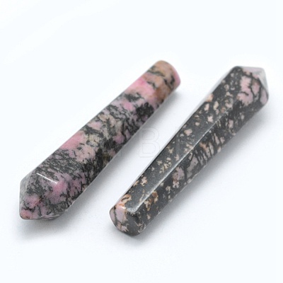 Natural Rhodonite Pointed Beads G-E490-E18-1