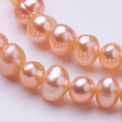 Natural Cultured Freshwater Pearl Beads Strands PEAR-F004-03-02-1