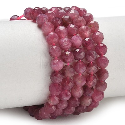 Natural Pink Tourmaline Beads Strands GG-CBA5A1A-A10-05-1