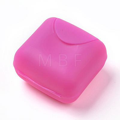 Portable Plastic Soap Container with Cover AJEW-WH0104-13D-1