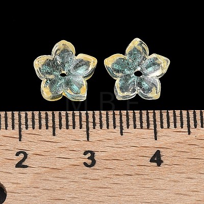 Dyed & Heated Glass Bead Caps GLAA-Z019-02K-1