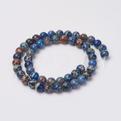 Natural Imperial Jasper Beads Strands X-G-N160-6-1