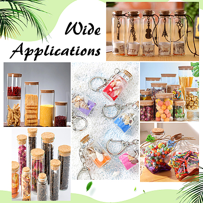 40Pcs 8 Styles Cork Stopper AJEW-ME0002-66-1