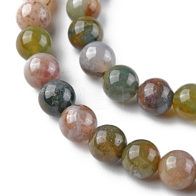 Natural Indian Agate Beads Strands X-G-G0003-C04-1