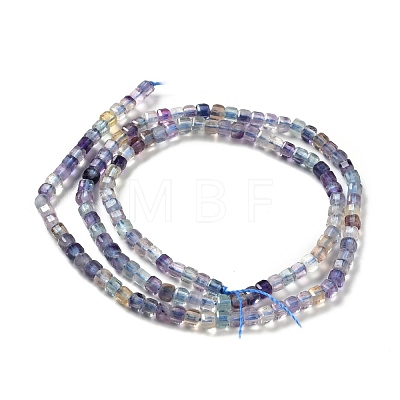 Natural Fluorite Beads Strands G-D467-A03-1