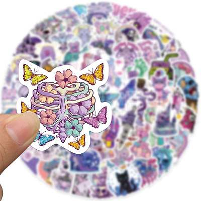 Waterproof PVC Adhesive Stickers STIC-PW0004-061-1