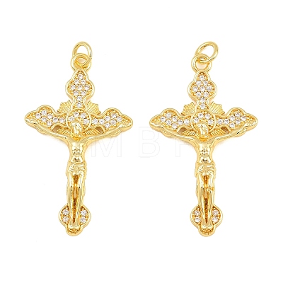 Easter Brass Micro Pave Clear Cubic Zirconia Pendants CU-CBA48B8-01G-A-1