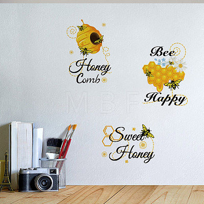 8 Sheets 8 Styles PVC Waterproof Wall Stickers DIY-WH0345-036-1