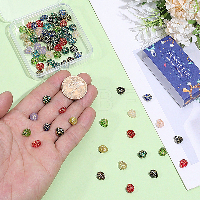 100Pcs Glass Beads LAMP-SC0001-92-1