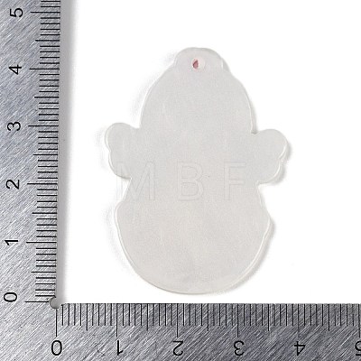 Christmas Theme Opaque Printed Acrylic Pendants SACR-S035-01F-1