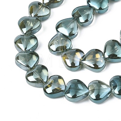 Electroplate Glass Beads Strands EGLA-S188-14-A01-1