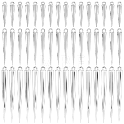 120Pcs 3 Styles Plastic Pendants KY-SC0002-64-1
