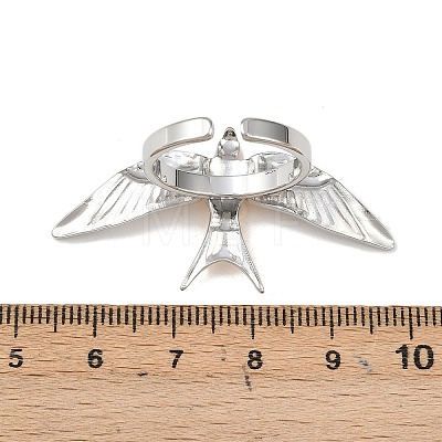 Adjustable 201 Stainless Steel Cuff Open Rings for Women RJEW-B156-01GP-1