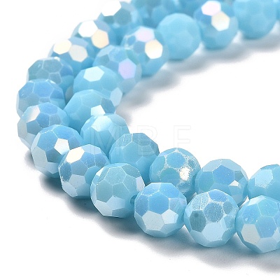 Opaque Glass Beads Stands EGLA-A035-P8mm-B08-1