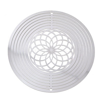 201 Stainless Steel 3D Rotating Hanging Wind Spinner STAS-B122-01P-02-1