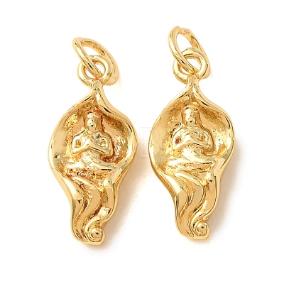Buddhist Brass Pendants KK-CBA25B2-02G-1