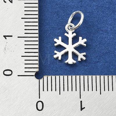 925 Sterling Silver Christmas Snowflake Charms STER-M119-16S-1