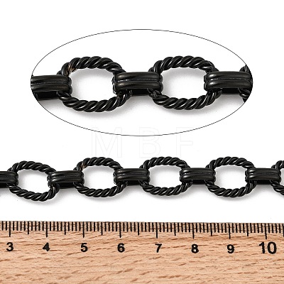 304 Stainless Steel Twist Oval Link Chains CHS-Z007-10EB-02-1