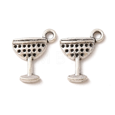 Tibetan Style Alloy Charms AL-CBA5212-10AS-1