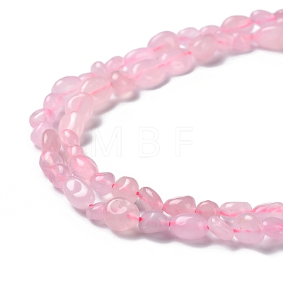 Natural Rose Quartz Beads Strands G-P497-01A-04-1