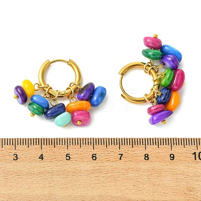 Natural Freshwater Shell Beads Chandelier Earrings EJEW-JE07029-1