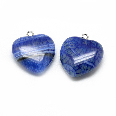 Natural Brazilian Agate Pendants X-G-S262-01A-1