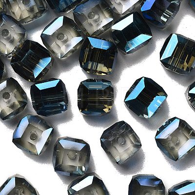 Electorplated Glass Beads EGLA-E006-2L-1