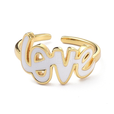 Love Finger Ring for Girl Women KK-C224-07G-1