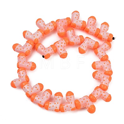 Handmade Glass Enamel Beads GLAA-K070-04G-1
