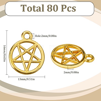 SUNNYCLUE 80Pcs Zinc Alloy Pendants FIND-SC0008-61-1