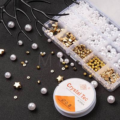 DIY Imitation Pearl Bracelet Making Kit DIY-FS0002-40-1