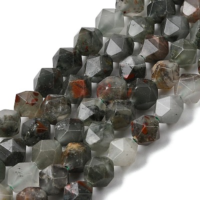 Natural African Bloodstone Beads Strands G-Z119-A28-02-1