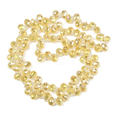 Electroplate Glass Beads Strands EGLA-D030-17-03-1