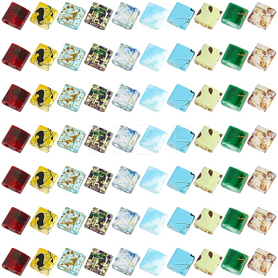 180Pcs 10 Styles Electroplate Glass Seed Beads SEED-PA0001-33-1