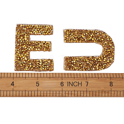 Alphabet Rhinestone Patches FW-TAC0001-01F-1