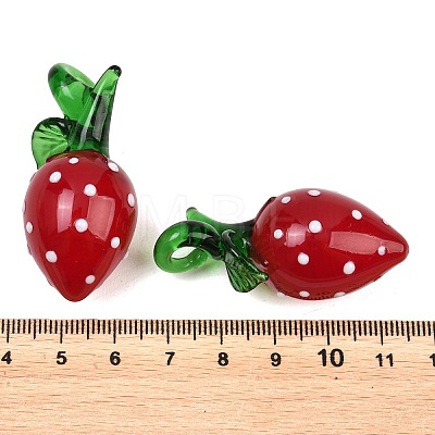 Handmade Lampwork Pendants LAMP-C026-04-1