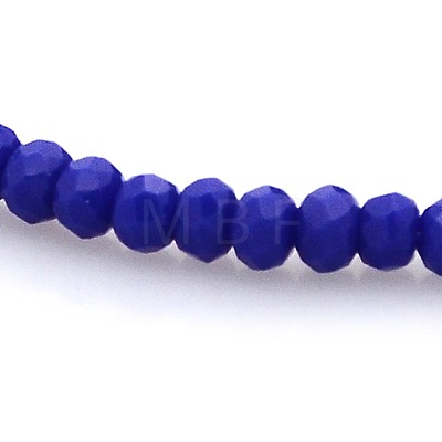 Imitation Jade Glass Faceted Rondelle Beads Strands GLAA-A024A-04-1