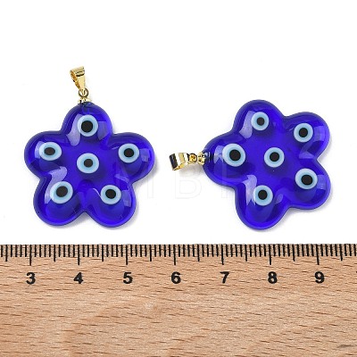 Handmade Lampwork Pendants LAMP-D006-06G-01-1