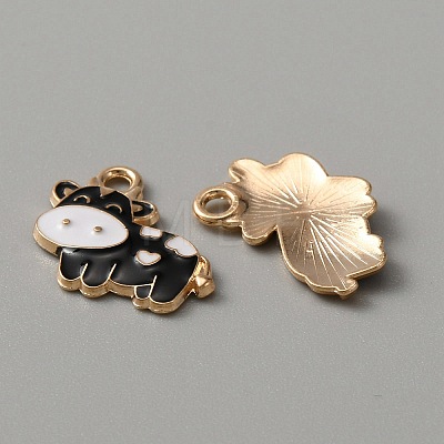 Alloy Enamel Pendants ENAM-WH0001-15KCG-07-1