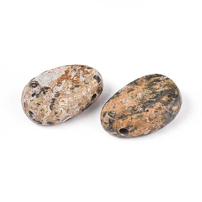 Natural Leopard Skin Jasper Pendants G-N349-08K-1