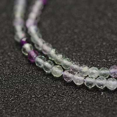 Natural Fluorite Beads Strands G-K182-2mm-11-1