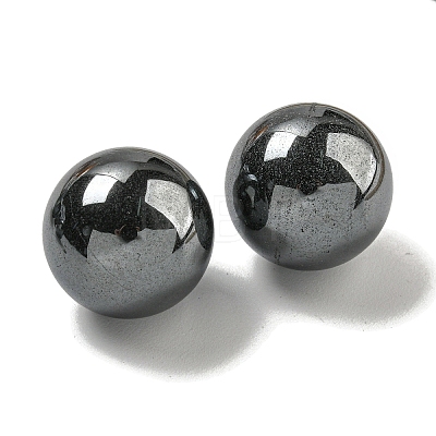 Non-magnetic Synthetic Hematite Round Ball Figurines Statues for Home Office Desktop Decoration G-P532-02A-05-1