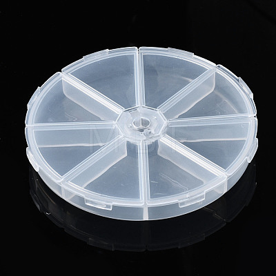 Flat Round Polypropylene(PP) Bead Storage Containers CON-S043-045B-1
