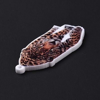 Printed Opaque Acrylic Pendants SACR-G029-01D-1