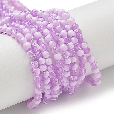 Crackle Glass Beads Strands LS-GLAA-U001-4mm-04-1